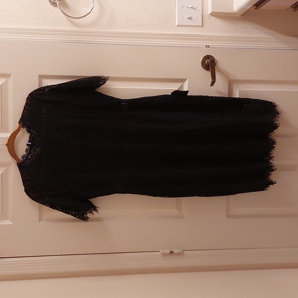 Black lace dress